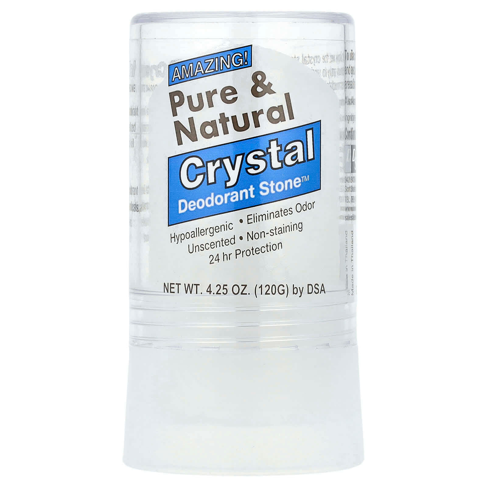 Thai Deodorant Stone, Pure & Natural, Crystal Deodorant Stone™, дезодорант без отдушки, 120 г (4,25 унции)