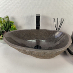 Раковина из речного камня RS-64884 50*37*16 0857