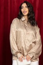 Рубашка атласная Все мысли о тебе (капучино) Б14503-7М LT Collection