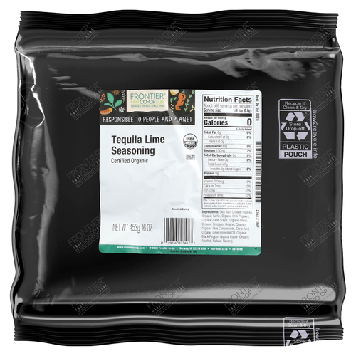 Frontier Co-op, Органическая приправа для текилы и лайма, 453 г (16 унций)