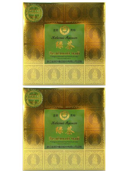 Чай зеленый Небесный Аромат китайский 120 г 2 шт