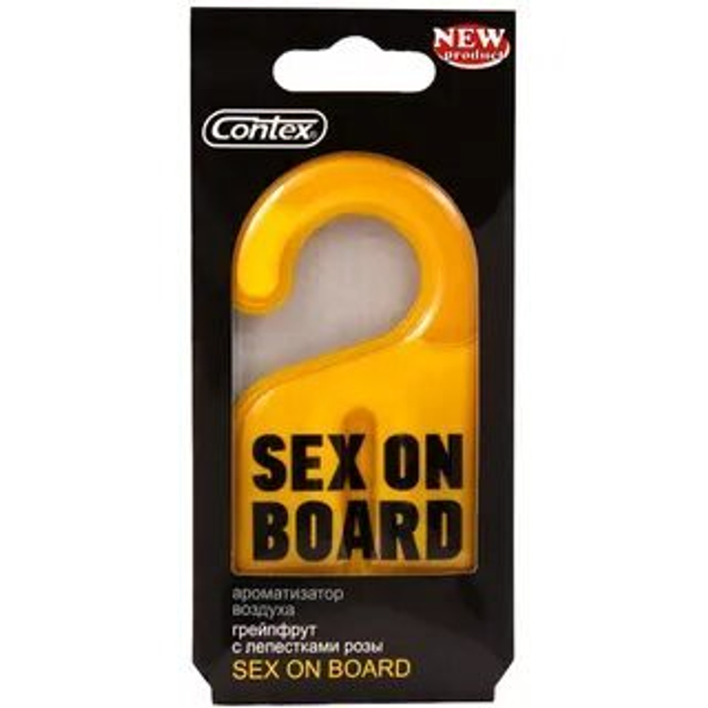 Ароматизатор Contex SEX ON BOARD аромат розы с цитрусовыми нотами подвесной гелевый Lux Air