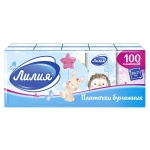 Платочки носовые бумажные ЛИЛИЯ Детство 2сл., 10 шт