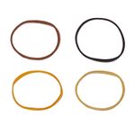 Резинки для волос НАБОР 500 шт., силиконовые, маленькие, коричневый, прозрачный, MONTE VITA, 457067