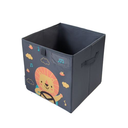 Коробка для игрушек. Львенок в машинке