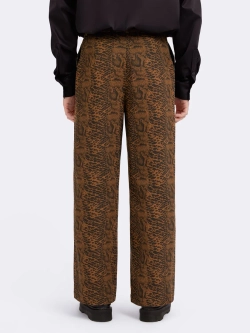 Брюки с принтом под кожу питона Ola Ola OLA OLA