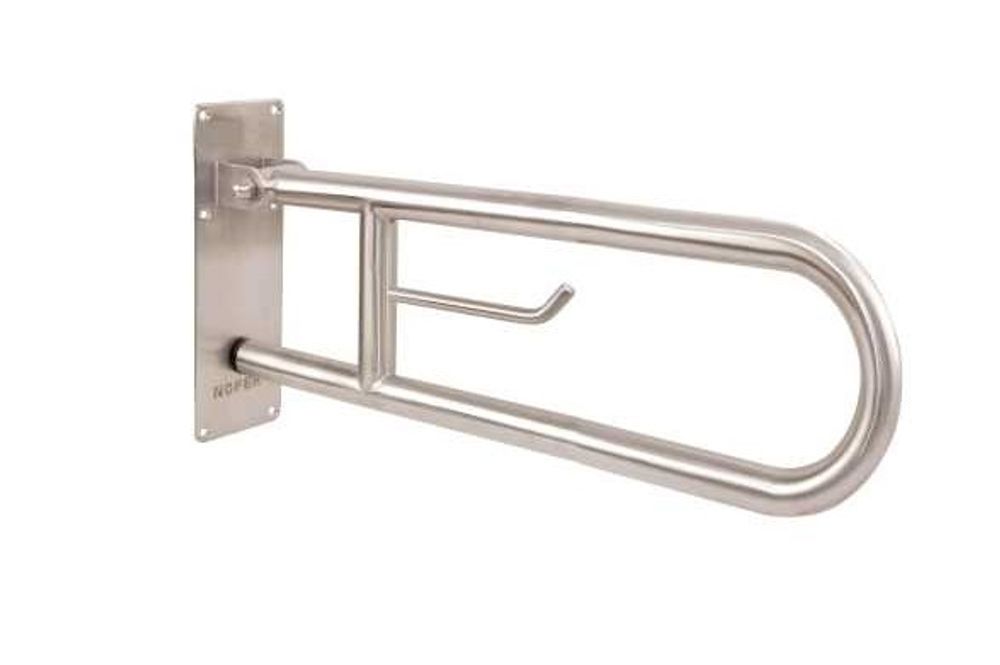 Поручень откидной 850 мм нерж. сталь NOFER 15051.85.S матовый