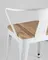 Стул TOLIX ARM WOOD с подлокотниками белый