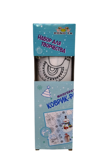 Многоразовый Коврик-раскраска Лесные звери с фломастерами