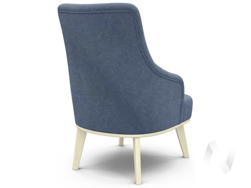 Кресло отдыха Комфорт-5 высокая спинка (бесцветный лак/EVA NAVY)