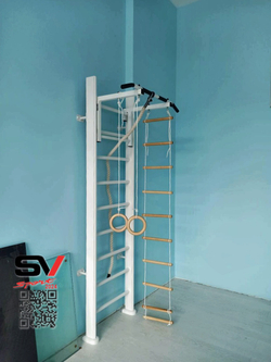 Монтаж шведской стенки Sv Sport в бетонные, кирпичные стены