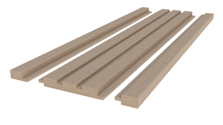 Стартовая планка (для реечной МДФ панели под покраску), 2800*35*16