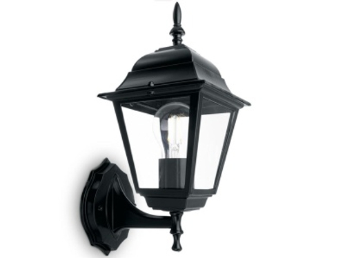 Светильник Feron 4101 садово-парковый черный квадрат 60Вт