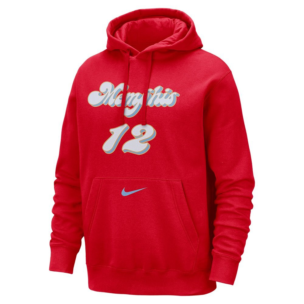 Толстовка Nike NBA Club City Edition Memphis Grizzlies Ja Morant Red Hoodie