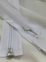 Молния YKK витая разъемная плоская тип 5, белая 501