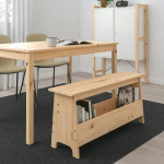 Скамья садовая - IKEA PERJOHAN, 45х100 см, бежевый, ПЭРЙОХАН ИКЕА
