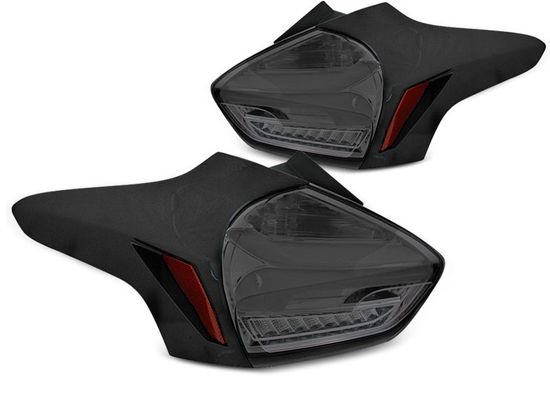 Задние фонари для Ford Focus III Hatchback (15-18) LED динамические темные