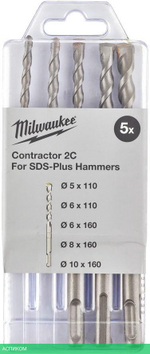 Набор буров Milwaukee Contractor SDS+ 5шт (4932471242)