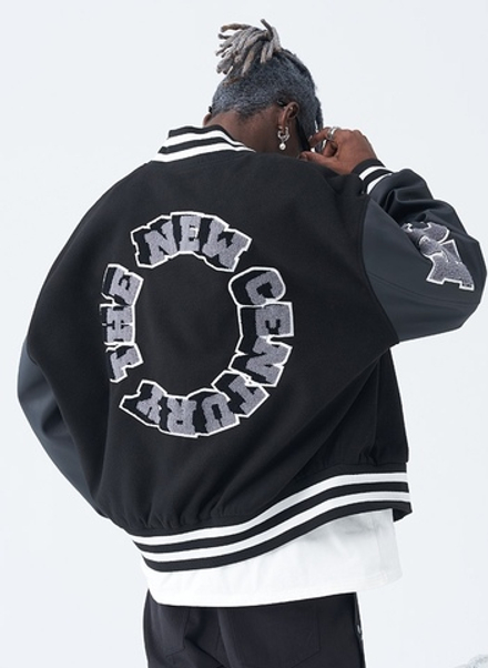 Бомбер HARSHandCRUEL "The New Century Back Logo" Varsity Jacket