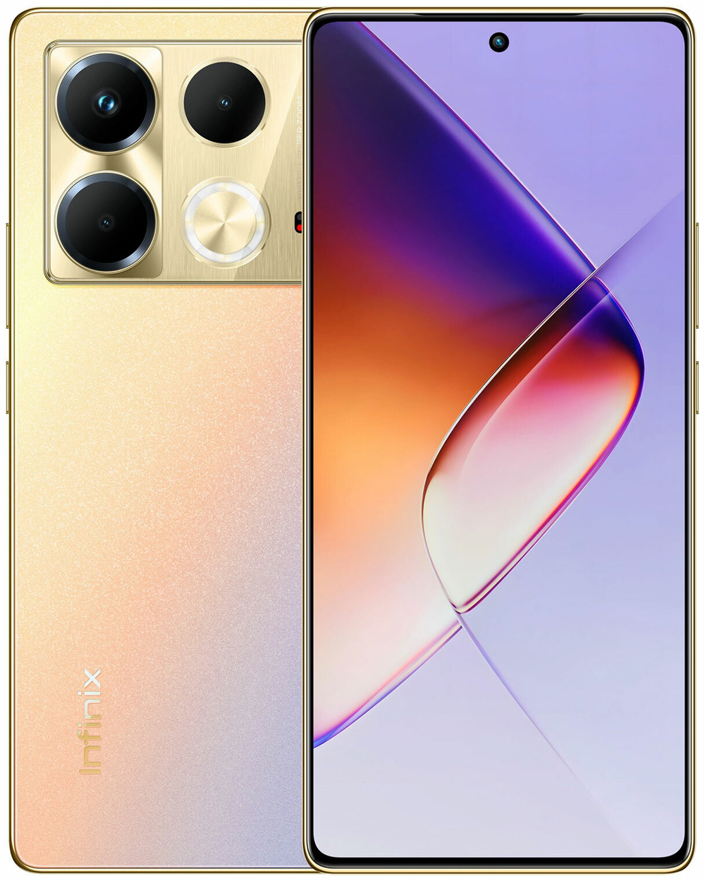 Смартфон Infinix NOTE 40 Pro X6850 256+8 Gb, Android 14, 6.78", 2K QHD, AMOLEDTitan Gold