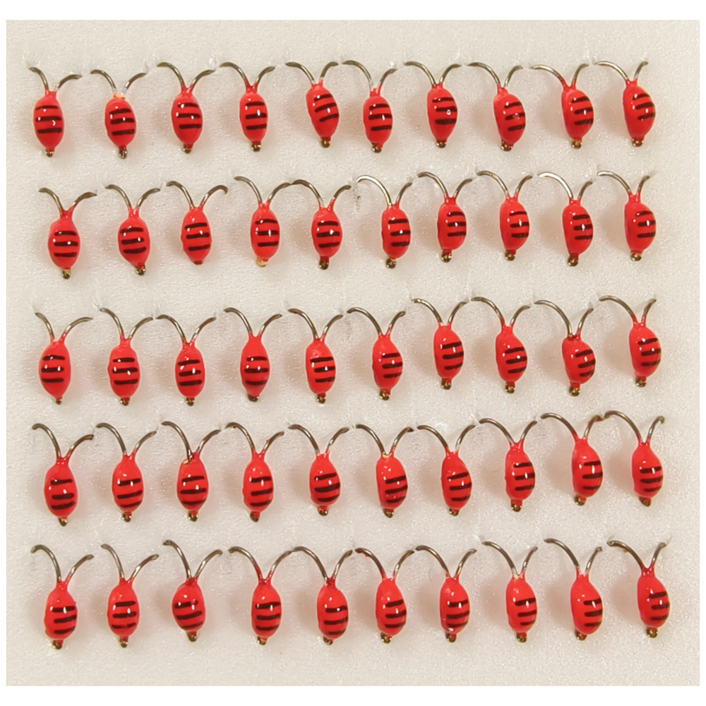 Коза d 3мм. Ультра красная с полосой (упаковка 50 штук)