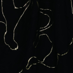 Плательно-блузочный шёлковый жаккард в золотые линии