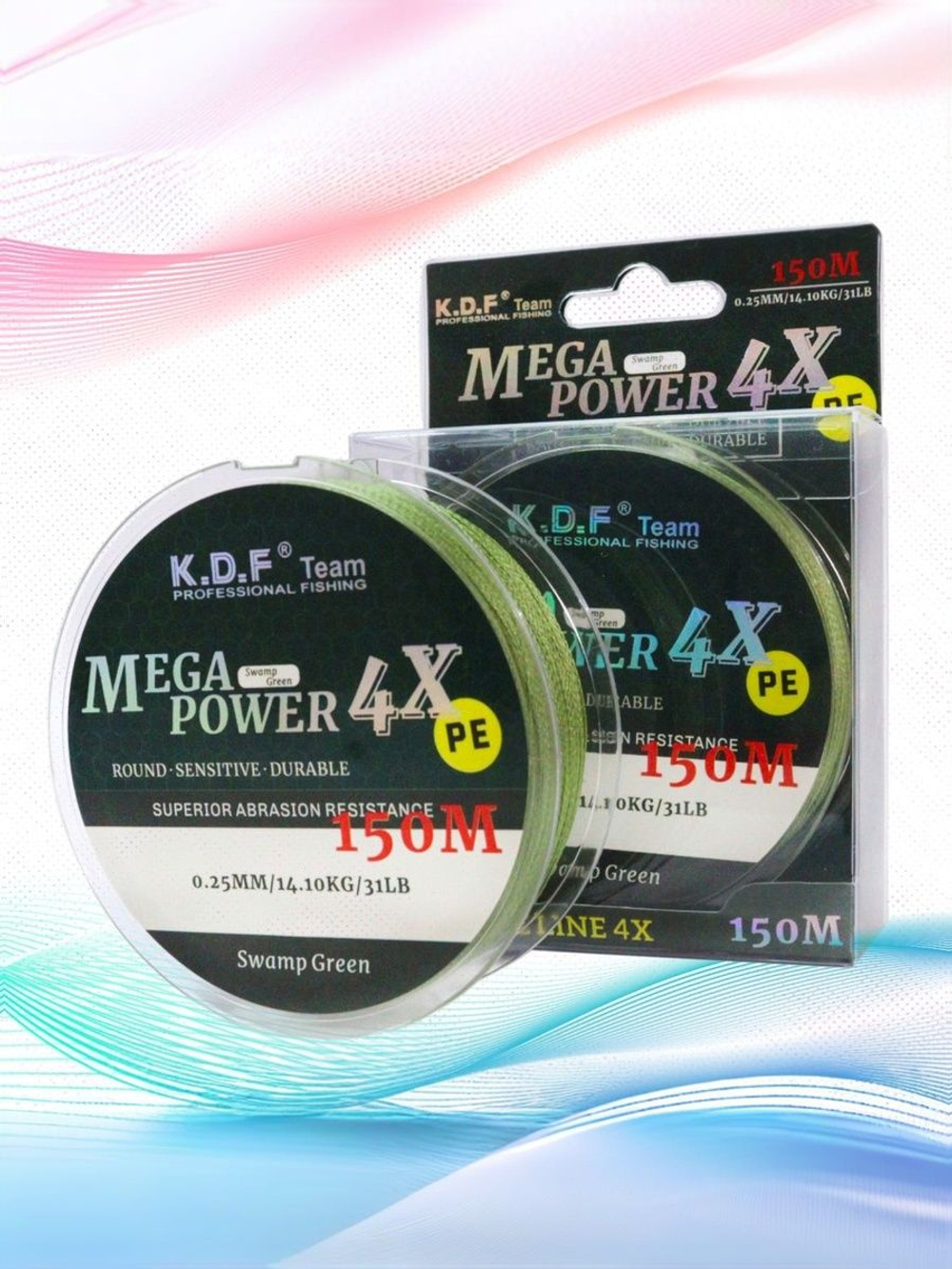 Плетеный шнур KDF MegaPower 4X 0,25 мм 150 м