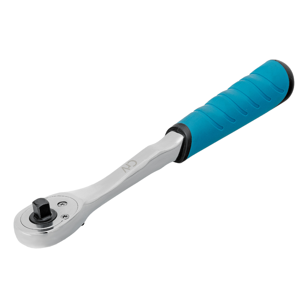 Ключ-трещотка 1/4", CrV, 90 зубьев, усиленный, хром Gross