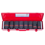 Набор ударных глубоких торцевых головок 3/4&quot;, шестигранные, 1&quot;-1&1/2&quot;, 8 предметов KING TONY 6410SP