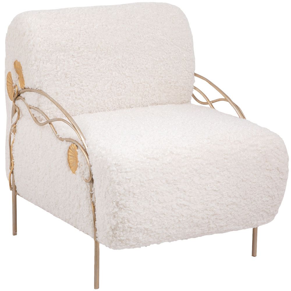 Кресло Нимфея Молоко Айвори