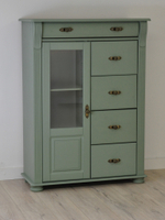 Комод деревянный Сюзанна с 5 ящиками и дверью