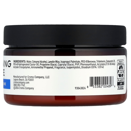 Cremo, Утолщающая паста, высокая фиксация, слабый блеск, 113 г (4 унции)