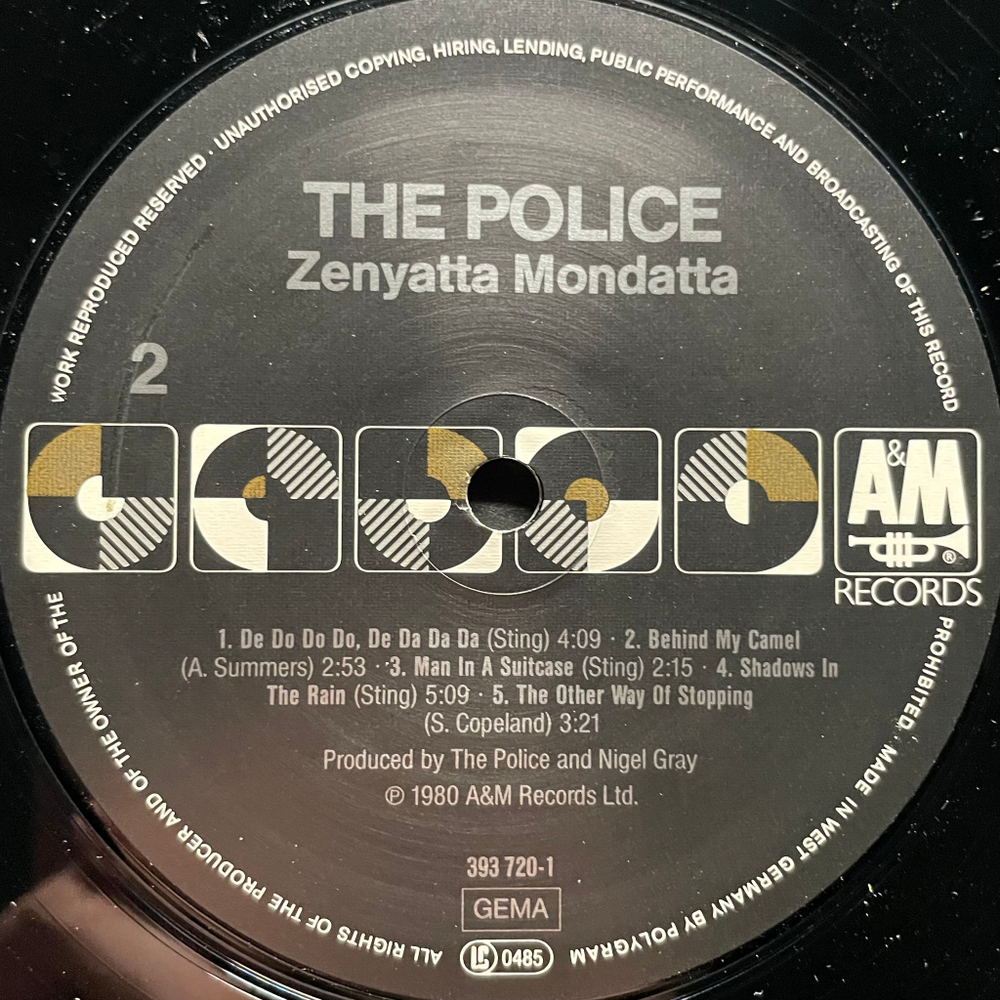 The Police - Zenyatta Mondatta (Германия 1986г.)