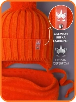 Шапка для девочек осенняя и снуд