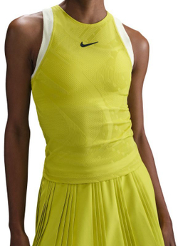 Женский топ теннисный Nike Court Slam Dri-Fit Tank - желтый