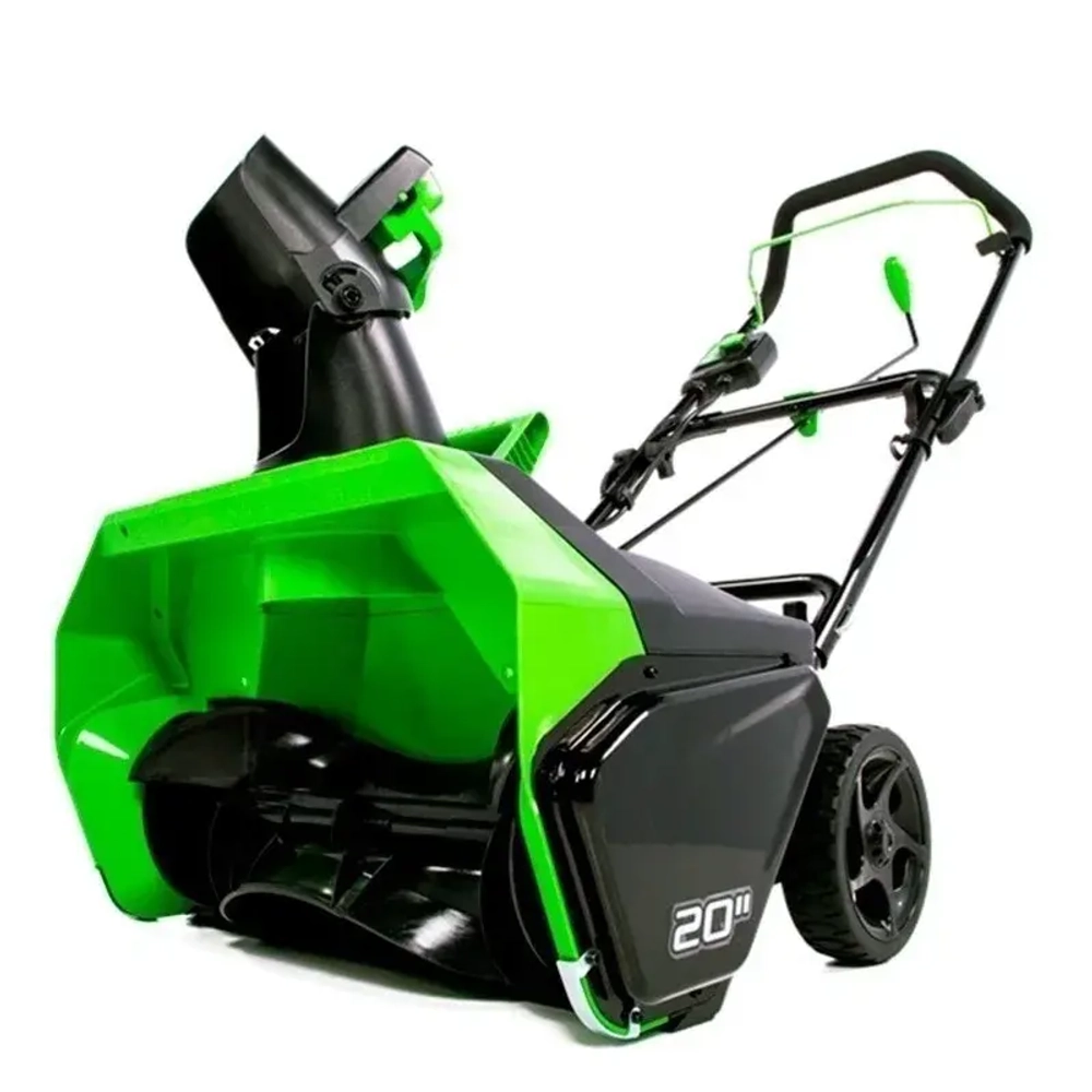 Greenworks GD60ST 60В аккумуляторный снегоуборщик (1 x 4 Ач, ЗУ) ковш 51 см, выброс 6 м 2602407UB