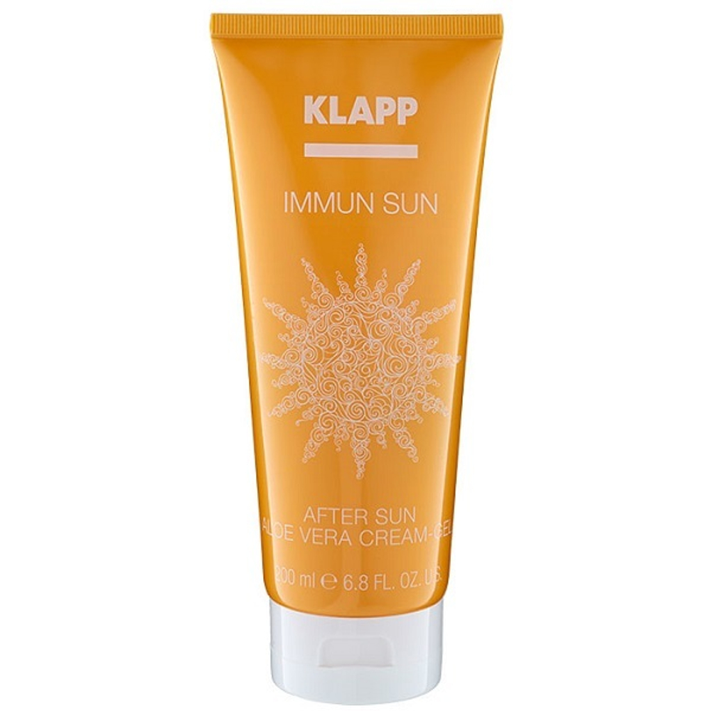 Успокаивающий крем-гель после загара с алоэ вера Klapp Immun Sun After Sun Aloe Vera Cream Gel 200мл