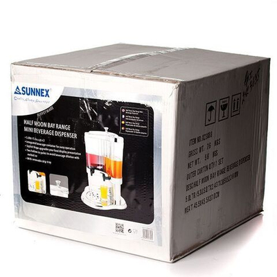 Диспенсер для холодных напитков двойной;поликарбонат,сталь;5л;,H=52,2,L=43,1,B=38,5см;металлич.,проз (Цвет: серебристый)