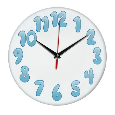 На стену часы "Снежные цифры" Декор для дома, подарок