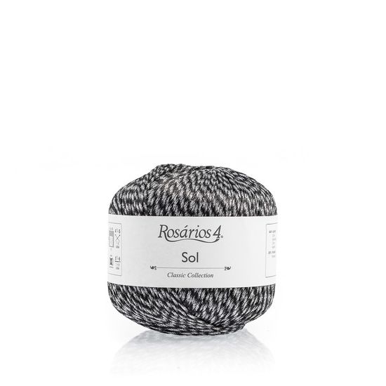 Пряжа ROSARIOS 4 Sol (44% хлопок, 35% полиэстер, 11% металлик, 10% полиамид)