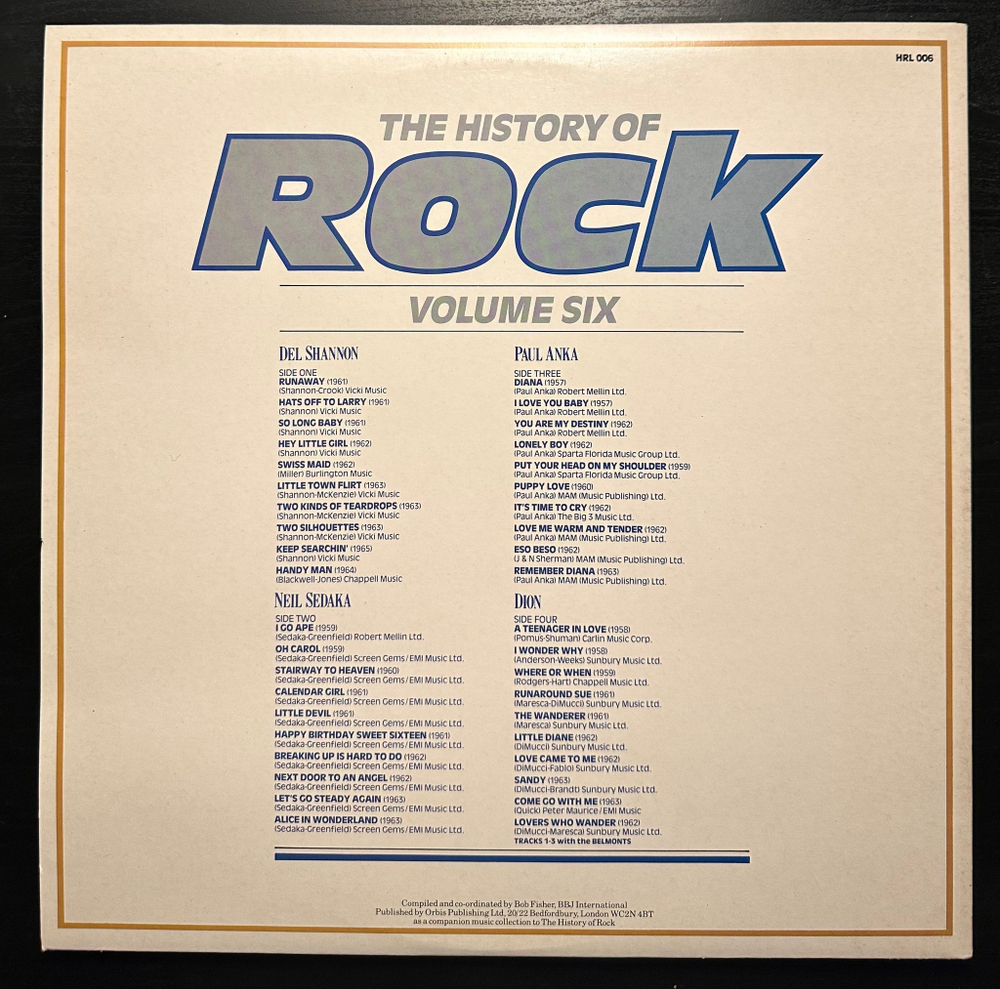The History Of Rock 6 (Англия 1982г.) 2LP