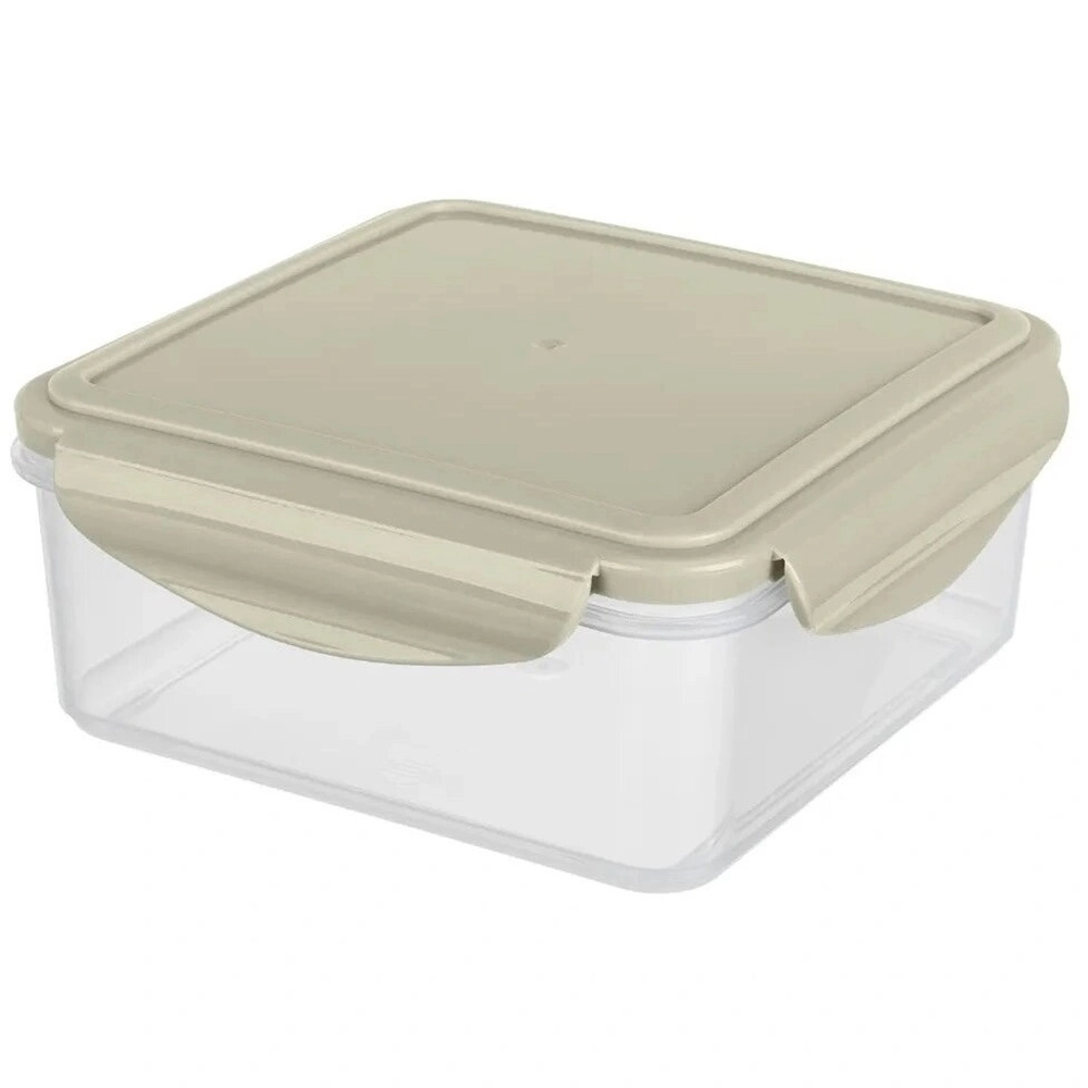 Контейнер для продуктов 1л «Smart lock» квадратный светло-серый 431160130