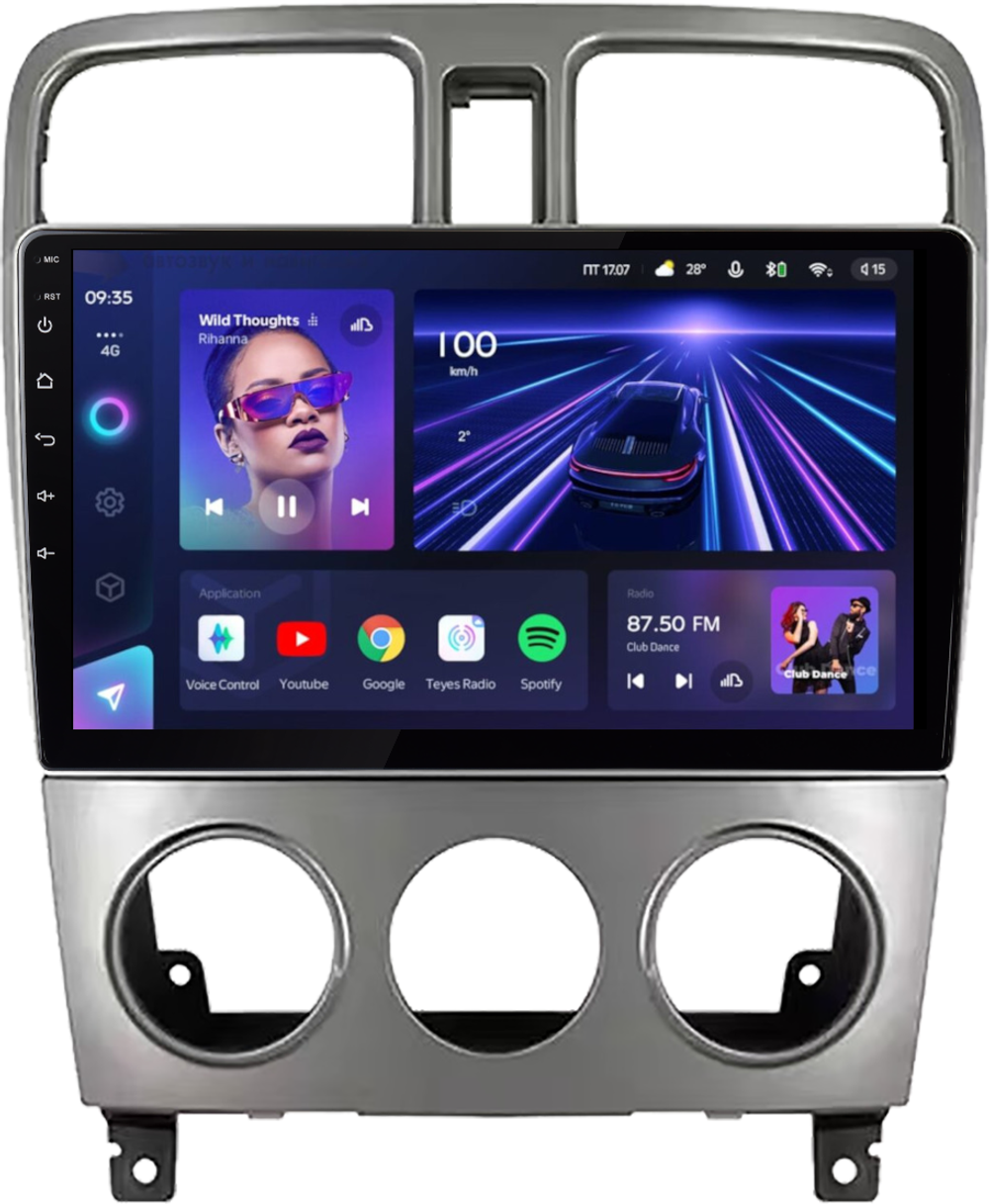 Магнитола для Subaru Forester 2 (SG5) 2002-2007 - Teyes CC3L на Android 10, 8-ядер, CarPlay, 4G SIM-слот