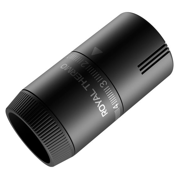 Термоголовка жидкостная Royal Thermo Design М30х1,5 (черный) купить в Москве и Московской области по низкой цене с доставкой по России — (2) Термоголовка жидкостная Royal Thermo Design М30х1,5 (черный) — (2)