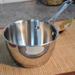 Ковш 1л нерж без крышки, индукция, НМ 0524