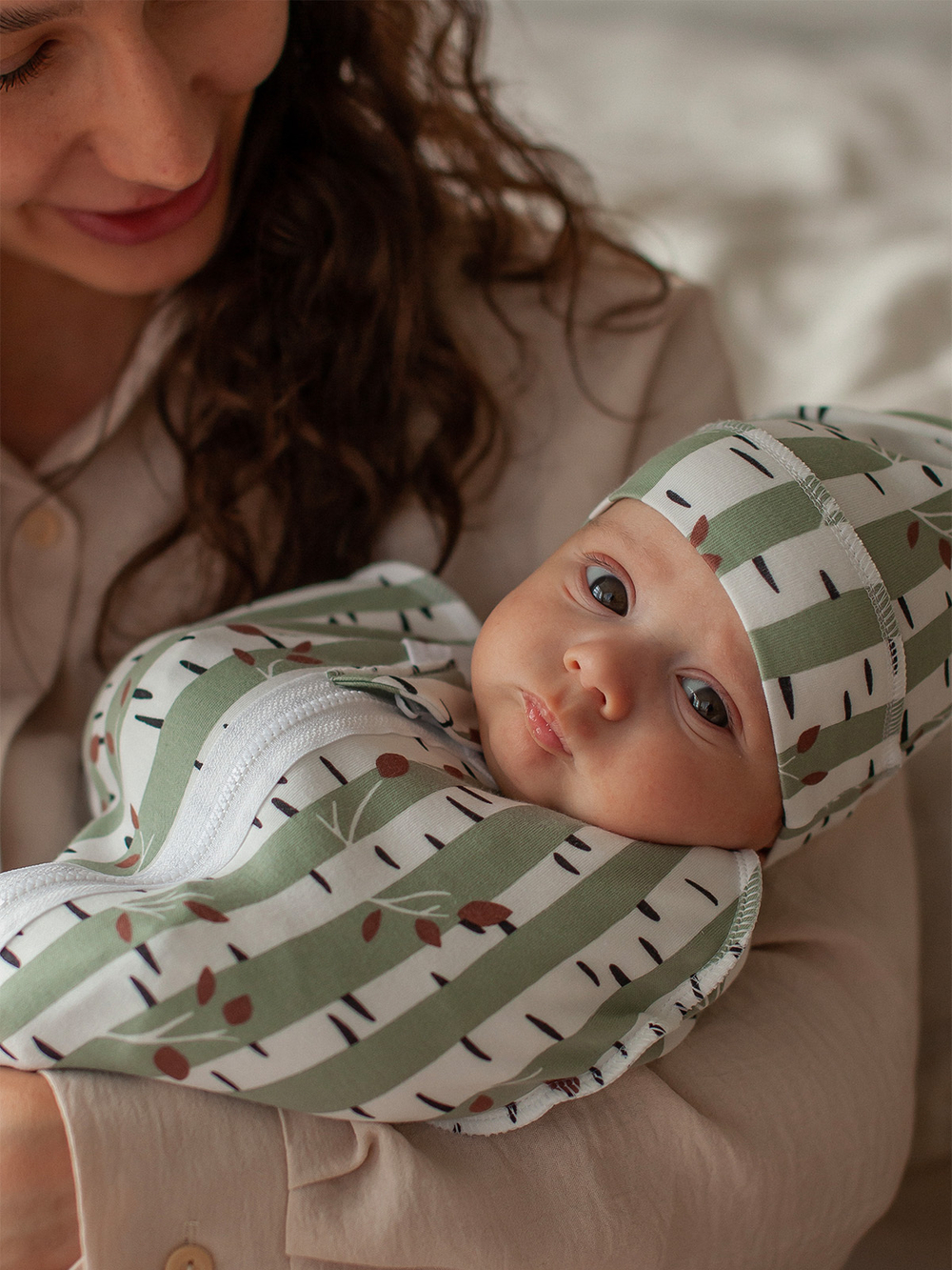 Пелёнка-кокон Mjölk Birch Trees