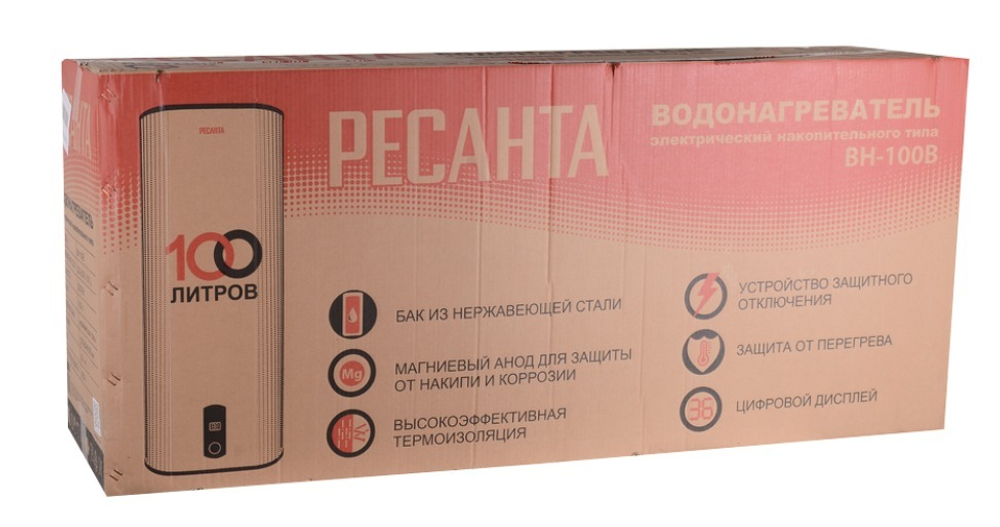 Водонагреватель накопительный ВН-100В Ресанта