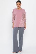 Джемпер Вирджиния НЬЮ (розовый) Б14439-48М LT Collection