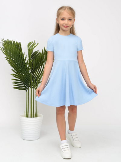 Платье "Эльвира-2", голубой, р.128, (Ивашка)