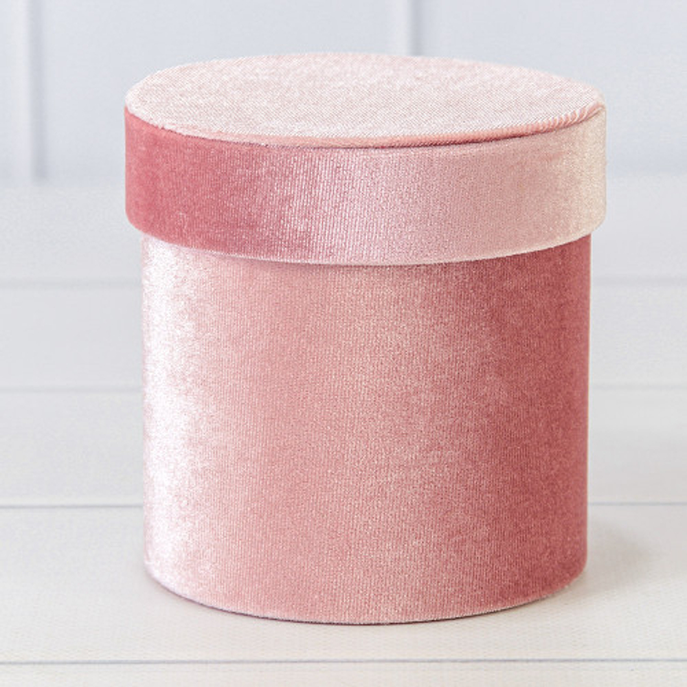 Коробка 11х11 см "Бархат" (Розовый)